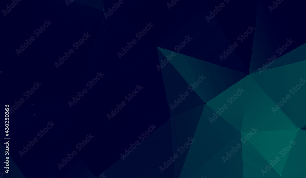 Obraz premium Green gradient Abstract Triangle Background. 3D Triangles. Modern Wallpaper.