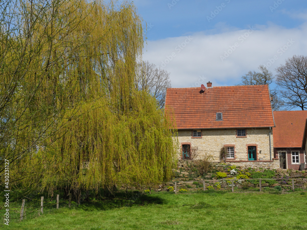 Fototapeta premium Das Dorf Darfeld in den Baumbergen
