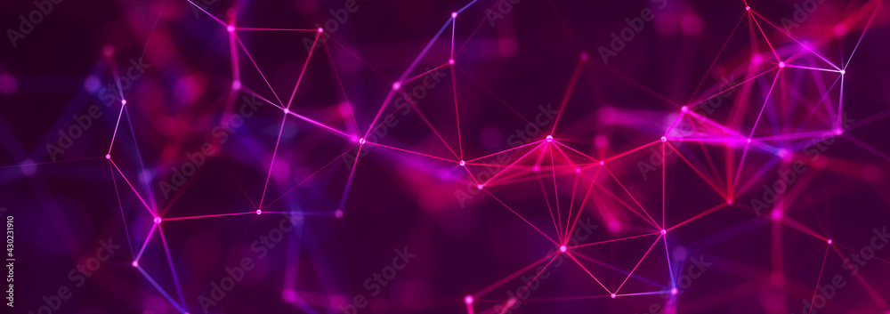 Polygonal background with dots and lines. Network connection structure. Science and technology. 3d Polygonal background with dots and lines. Network connection structure. Science and technology. 3d