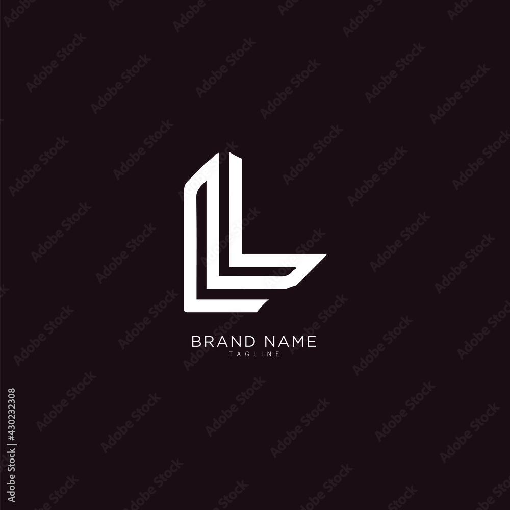 Premium Vector  Modern monogram initial letter lv logo design