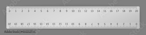vector metal ruler