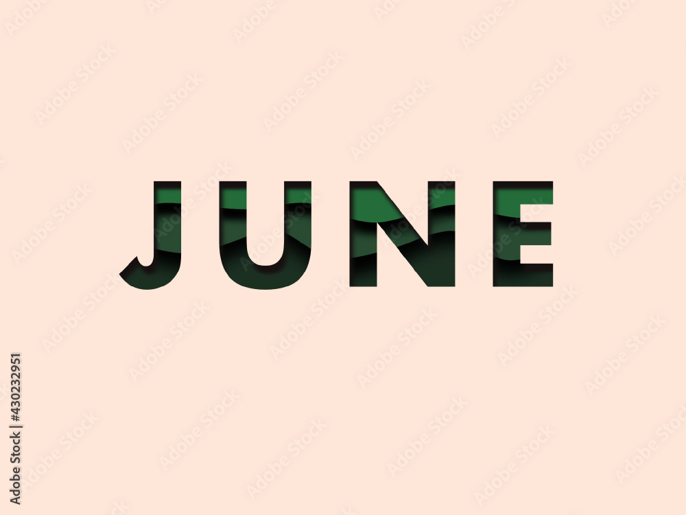 Obraz premium June_months of the year