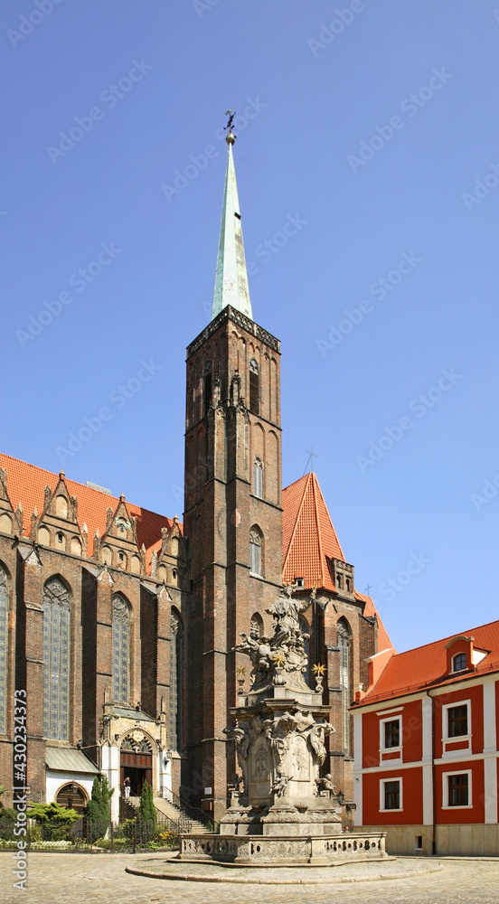 Church of Holy Cross in Wroclaw. Poland