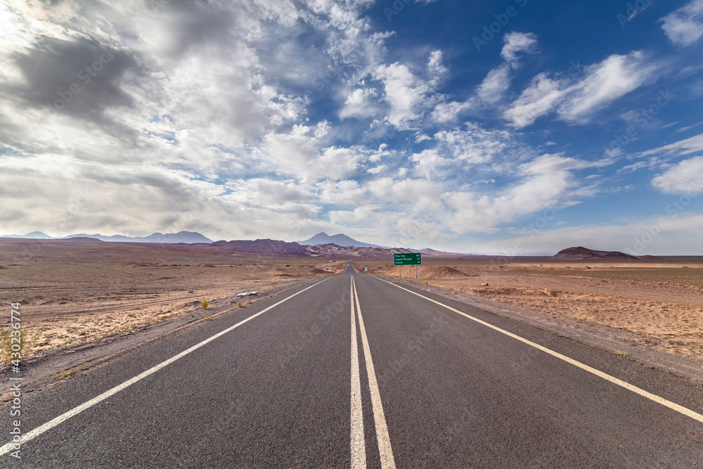 Route 23, a scenic road in the north of Chile