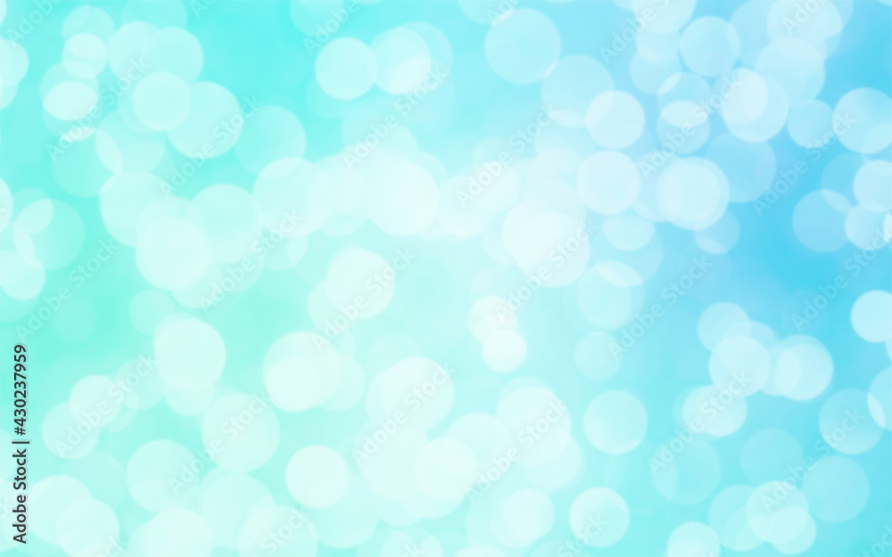 Blue white luxury focus blur background. Abstract bokeh soft light gradient for background and wallpaper Christmas.