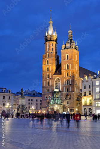 Old Town square in Krakow, Poland #430237910