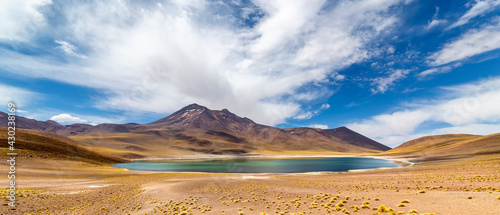 Miniques Lagoon in the Atacama Desert, Chile photo