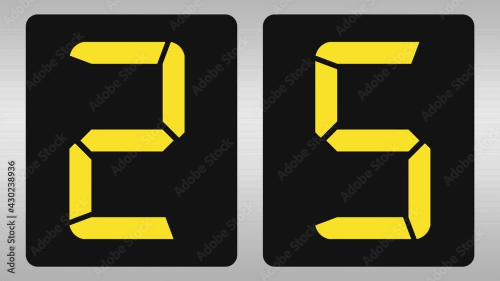 30 Seconds Countdown timer Backdrop 4k Animation. Modern countdown ...