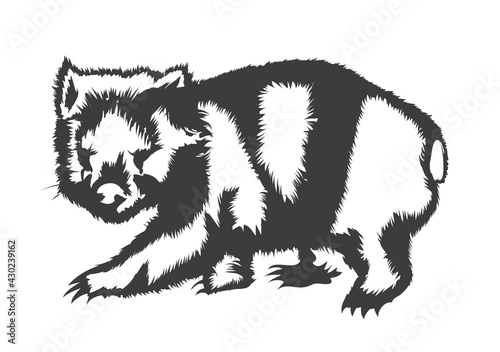 wombat silhouette