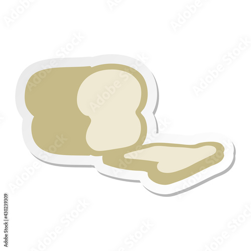 sliced loaf of bread sticker