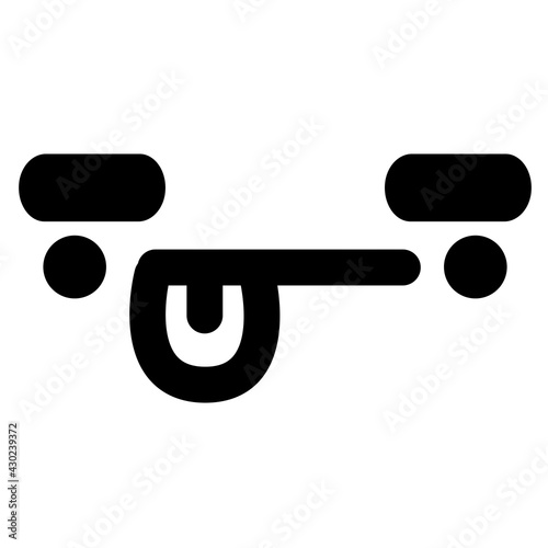 funny expressions with thick eyebrows face icon