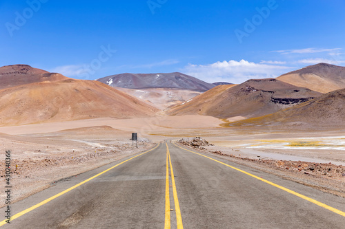 Route 23, a scenic road in the north of Chile