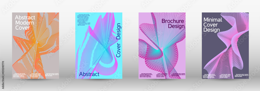 Modern design template. A set of modern abstract covers.