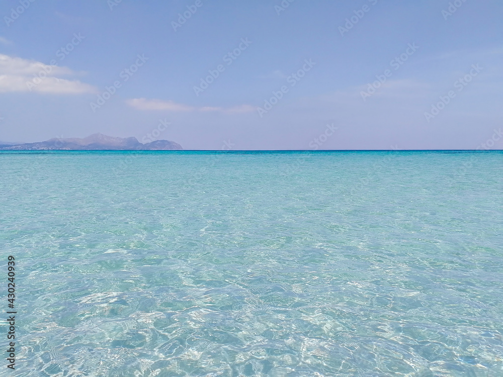 Clear transparent blue water. Tropical perfect turquoise sea Clear transparent blue water. Tropical perfect turquoise sea