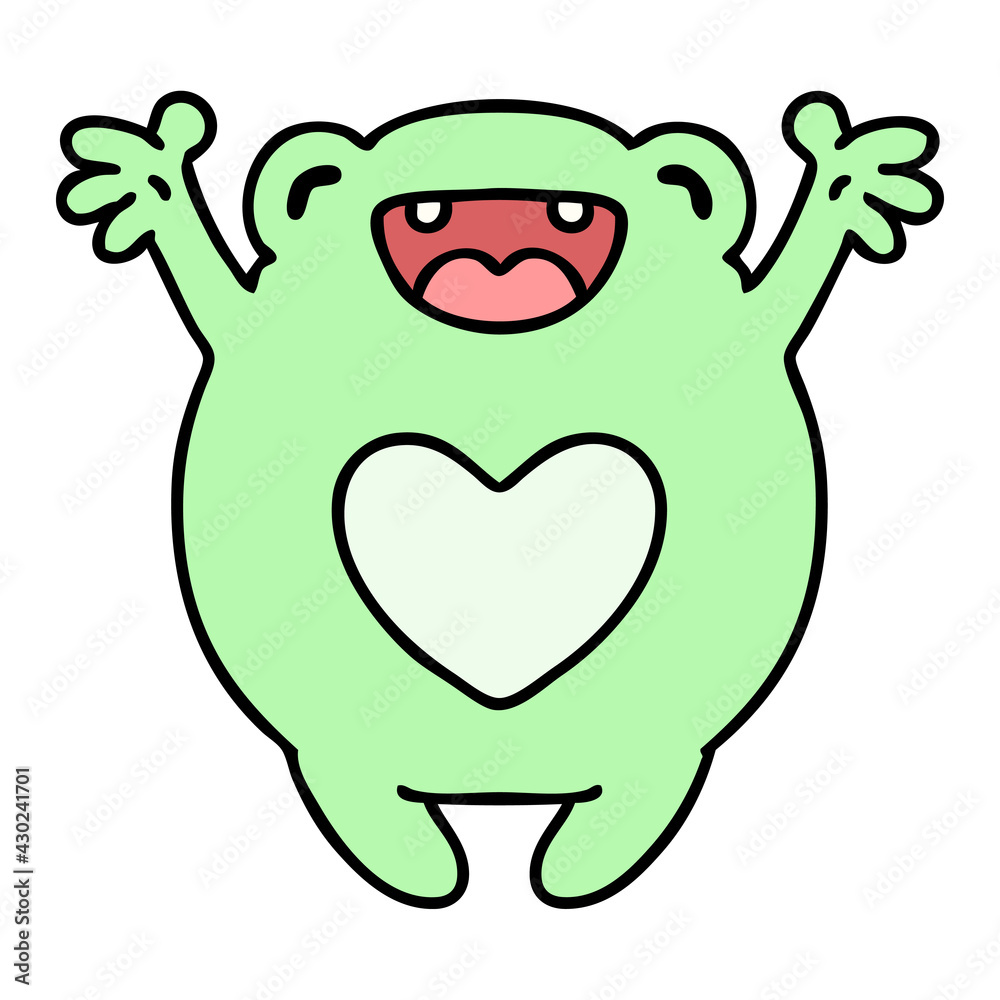 Obraz premium happy frog in love