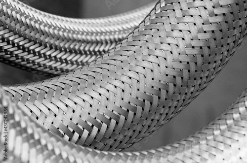 Makroaufnahme Metallrohre