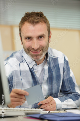 male employee in office