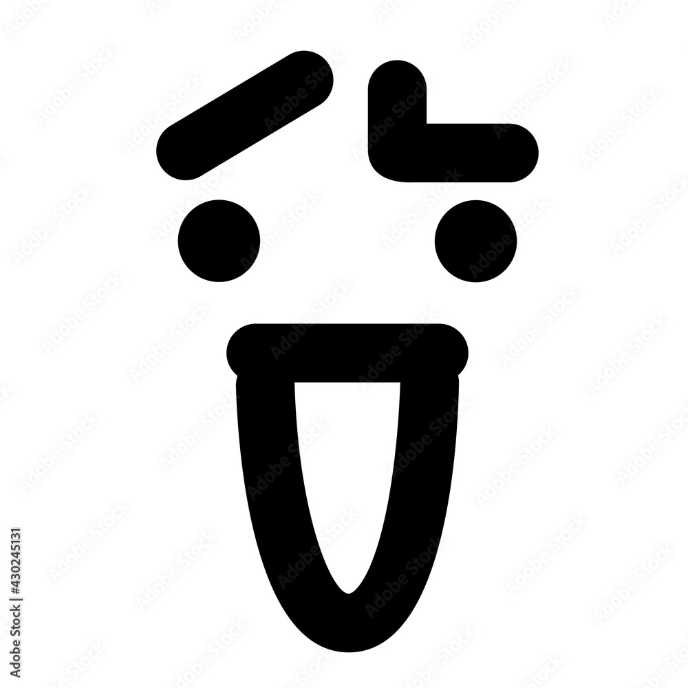 cute face with raised eyebrow face icon cute face with raised eyebrow face icon