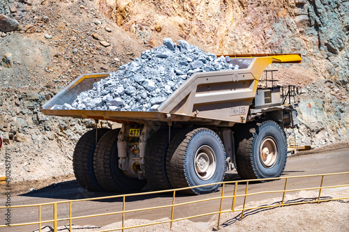 Chuquicamata, biggest open pit copper mine, Calama, Chile photo