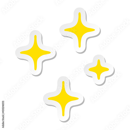 bright and shining star symbols sticker