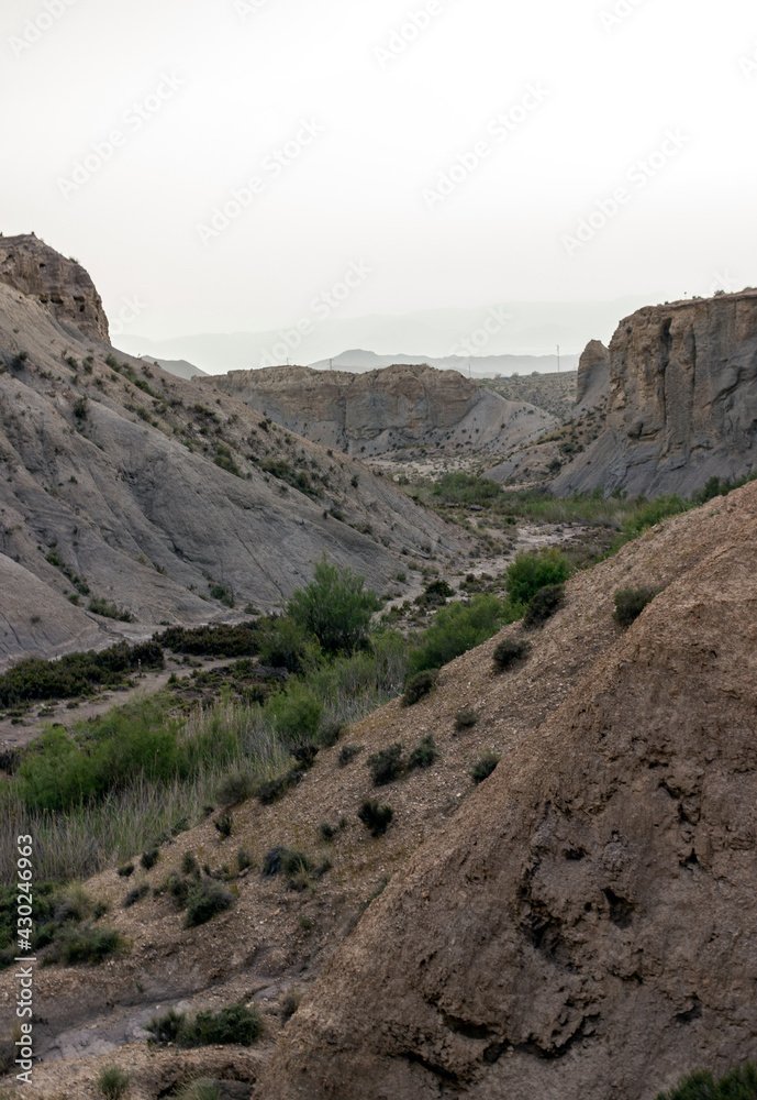Valle en el desierto de Almeria 