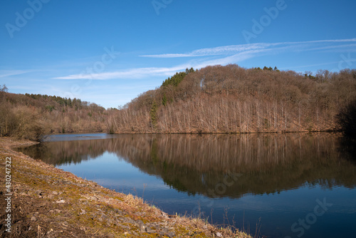 Dhunn water reservoir  Bergisches Land  Germany