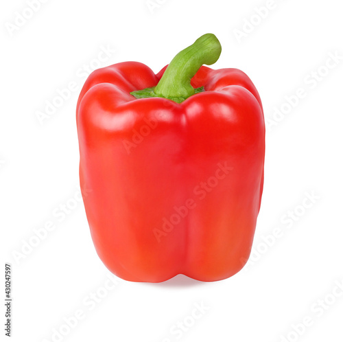 Bulgarian pepper, red, isolated on a white background