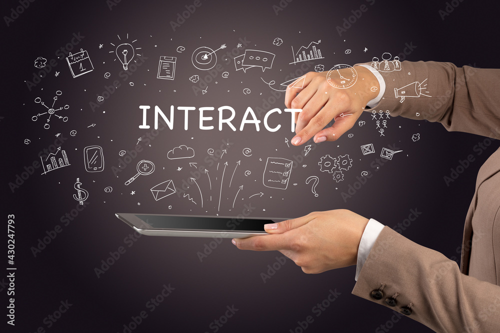 Close-up of a touchscreen, social media concept Close-up of a touchscreen, social media concept