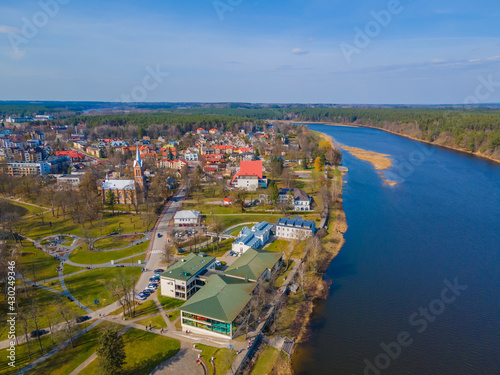 Fototapeta Naklejka Na Ścianę i Meble -  Panoramic view of Birstonas resort, Lithuania