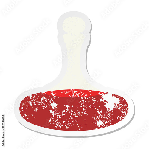 fancy decanter full of wine grunge sticker
