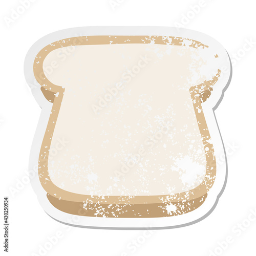 slice of bread grunge sticker