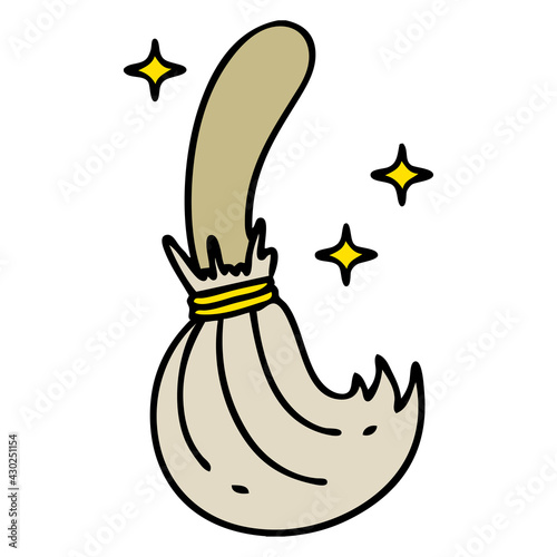 magic broomstick sweeping