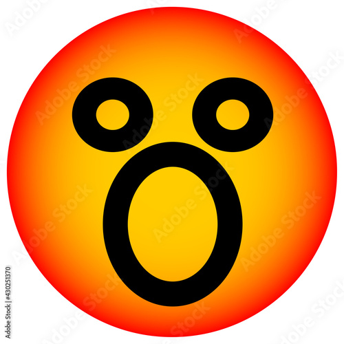 shocked face circle