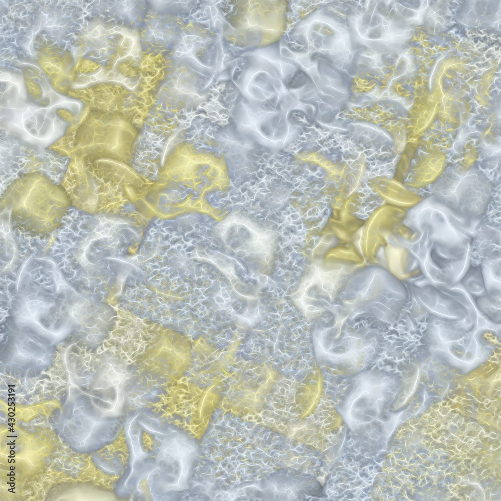 Naklejka premium Abstract fractal background Brown Spiral Oriental Garden computer-generated image.