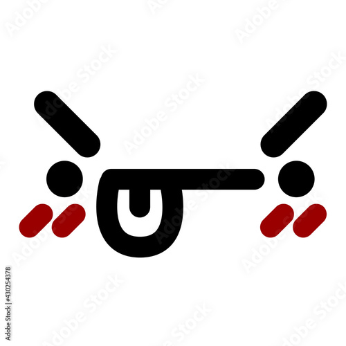 fed up face icon