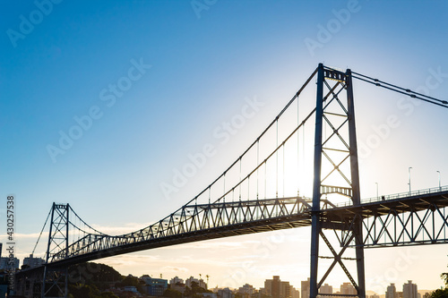  bridge city Florianopolis, Ponte Hercílio Luz, Florianópolis, Santa Catarina, Brazil