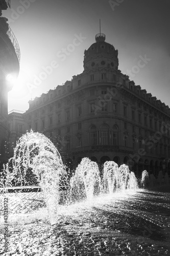 Piazza De Ferrari in Genoa photo