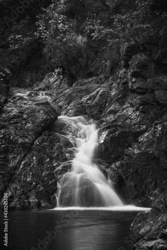 waterfall in the mountains