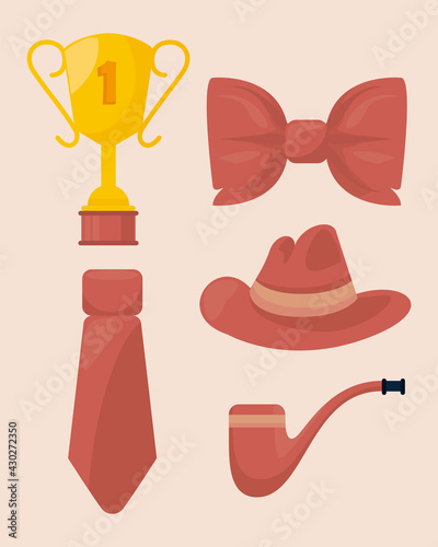 five fathers day icons