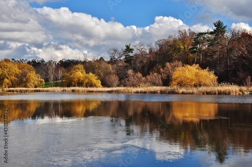 Autumn on Topham Pond, Toronto