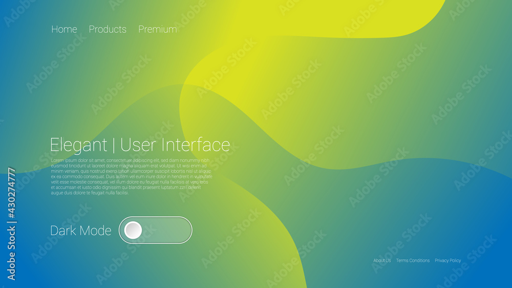 Abstract Modern Background with Vibrant Blue Yellow Color Gradient and Fluid Liquid Element Abstract Modern Background with Vibrant Blue Yellow Color Gradient and Fluid Liquid Element