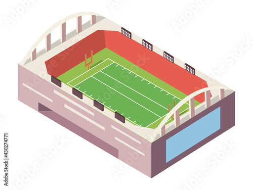 stadium football isometric