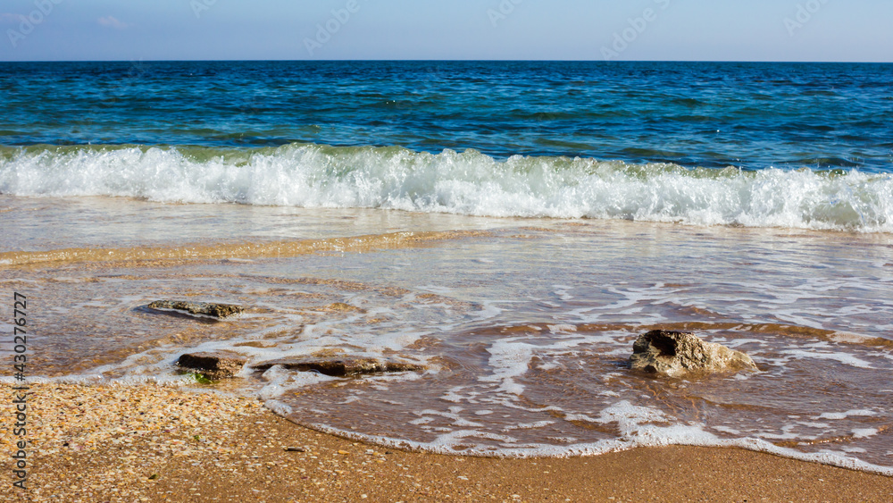 Fototapeta premium The Black Sea coast at Feodosia, Crimea.