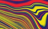 Colorful wavy illustration, blue red yellow