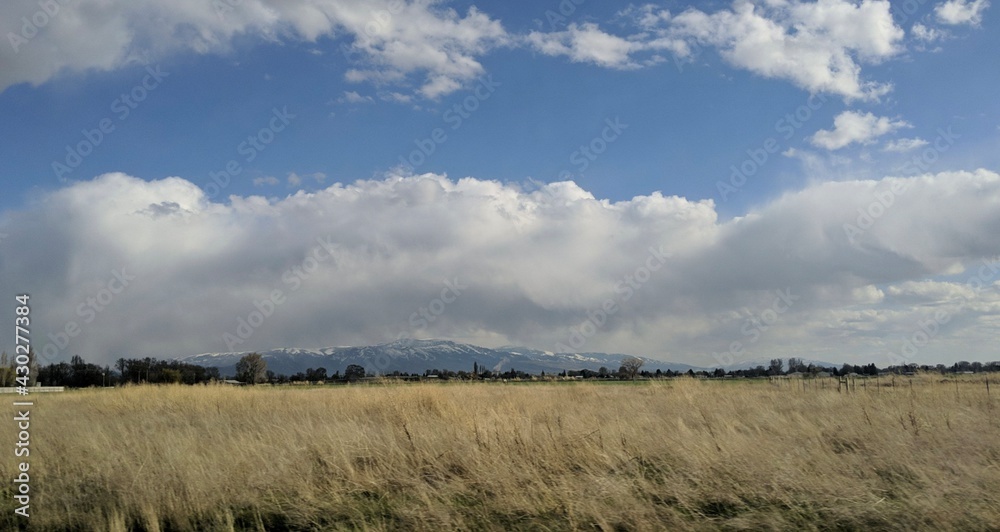 Cloudy Mountain Landscape