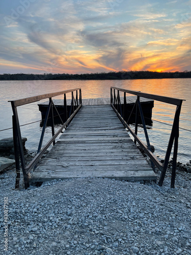 pier at sunset