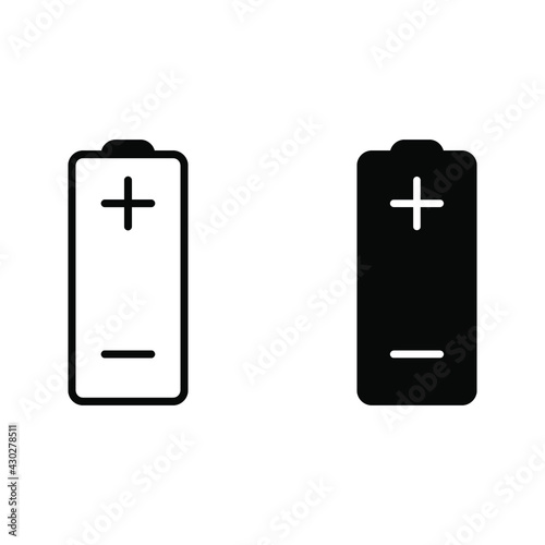 Battery. Single flat icon color e ditable