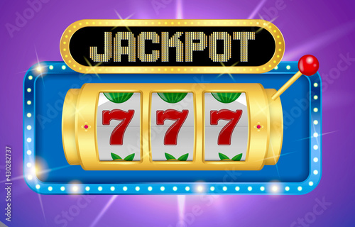 set of slot machine golden casino or golden lucky jackpot gambling machine or spin fortune casino template. eps vector