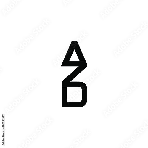 azd letter original monogram logo design