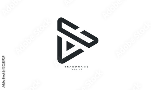 Alphabet letters Initials Monogram logo VC, CV, V and C